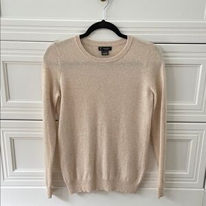 Bloomingdale's Soft Cream Cashmere Crew Neck Sweater